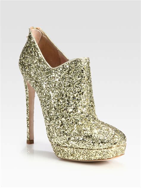 miu miu glitter gold boots|miu michu shoes.